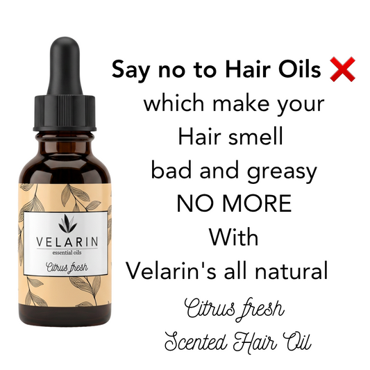 Citrus Fresh Scented Hair Oil – 20ml | Non-Greasy, Nourishing, Refreshing